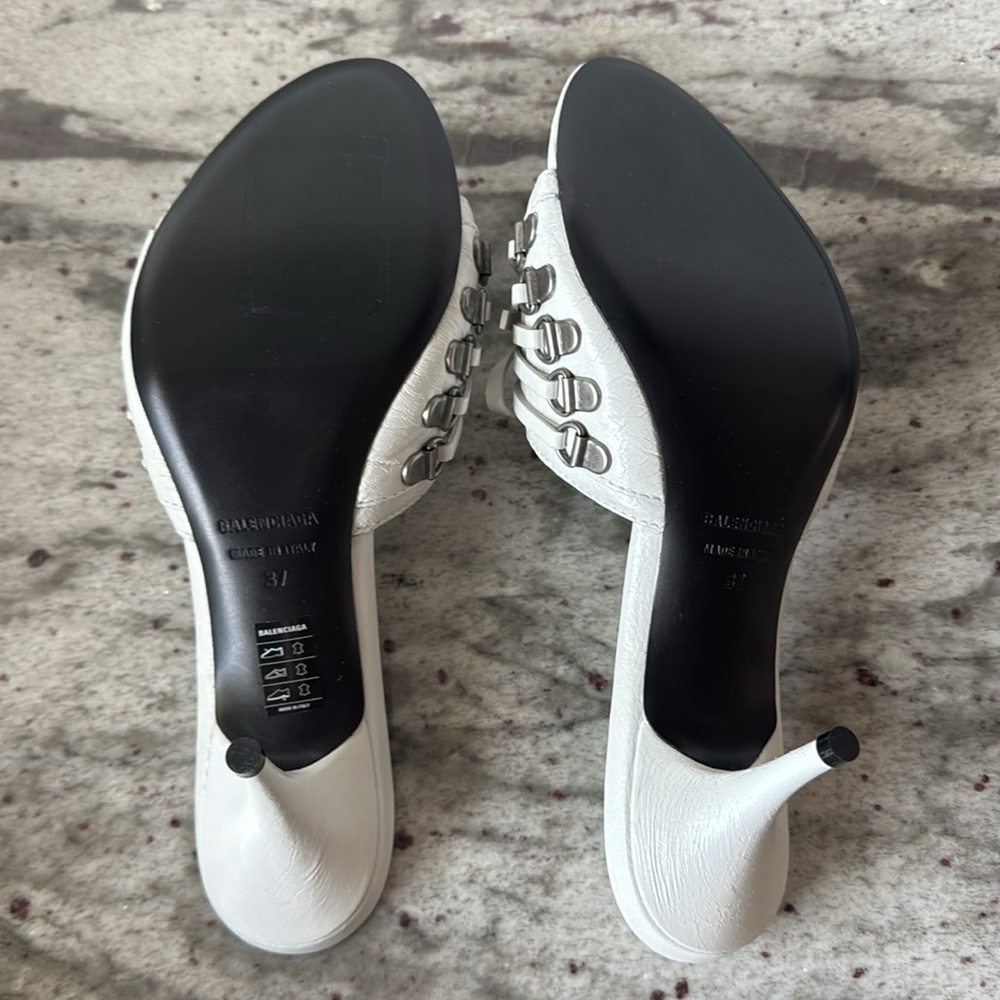 NWT Authentic Balenciaga Cagole Slide Lace-Up Sandals - Picture 5 of 9